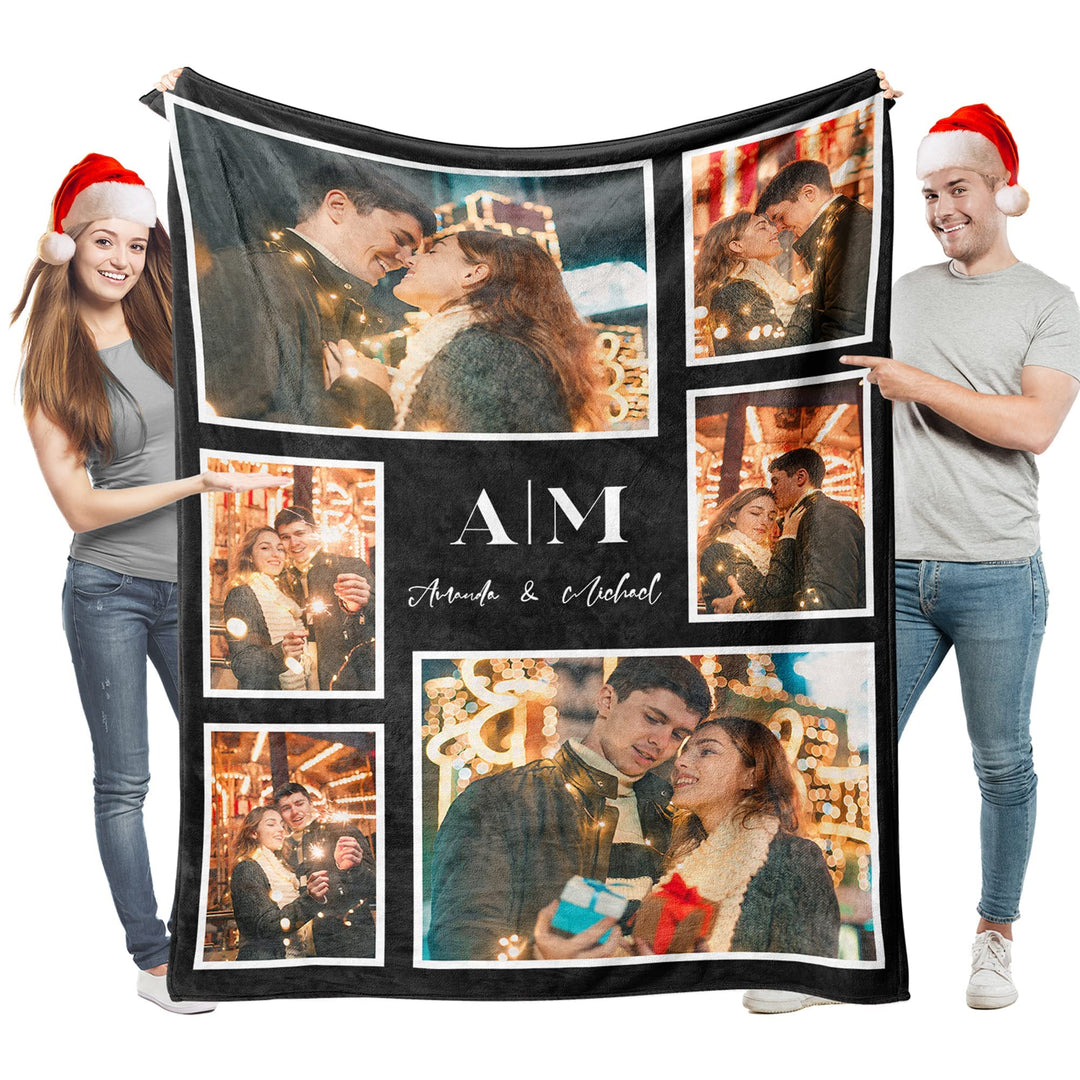 Easycosy personalisierte Decken für Paare Geschenke Benutzerdefinierte Bild werfen Decke Personalisi