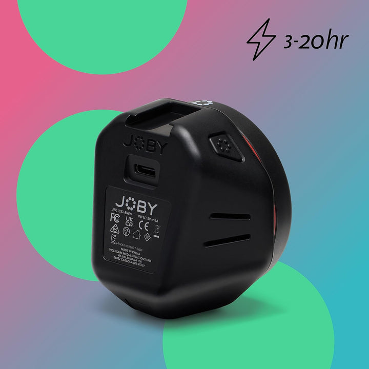 JOBY Beamo Reel Color Next-gen LED Licht für Content Creator für spiegellose Kompaktkameras oder Sma