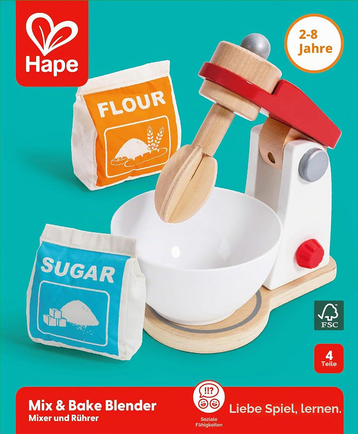 Hape E3147 Mixer + Rührer, Weiss