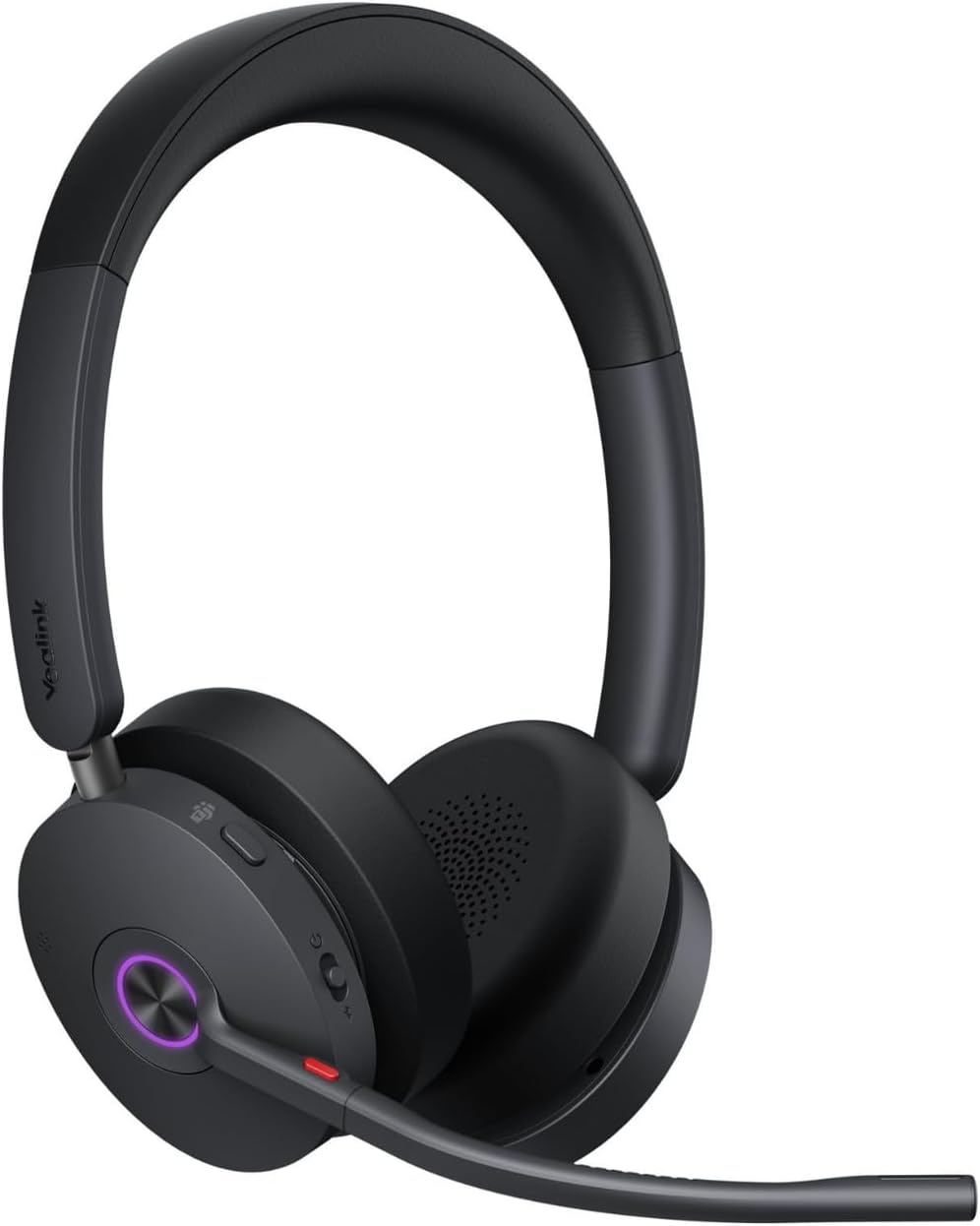 Yealink BH74 Kabelloses Headset mit Ständer, 6-Mikrofon-Hybrid-ANC, Teams Premium Open Office-Zertif