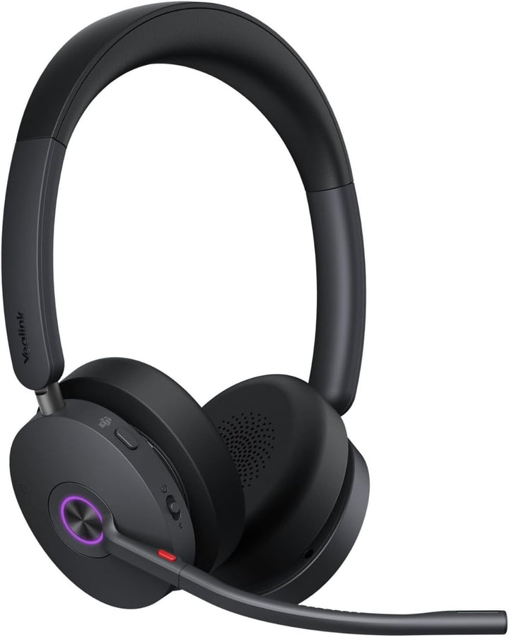 Yealink BH74 Kabelloses Headset mit Ständer, 6-Mikrofon-Hybrid-ANC, Teams Premium Open Office-Zertif
