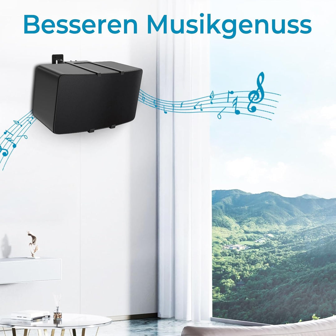 Dinghosen Wandhalterung kompatibel mit Sonos Play 5 Gen 2 Schwenk- und Neigungseinstellungen, Halter