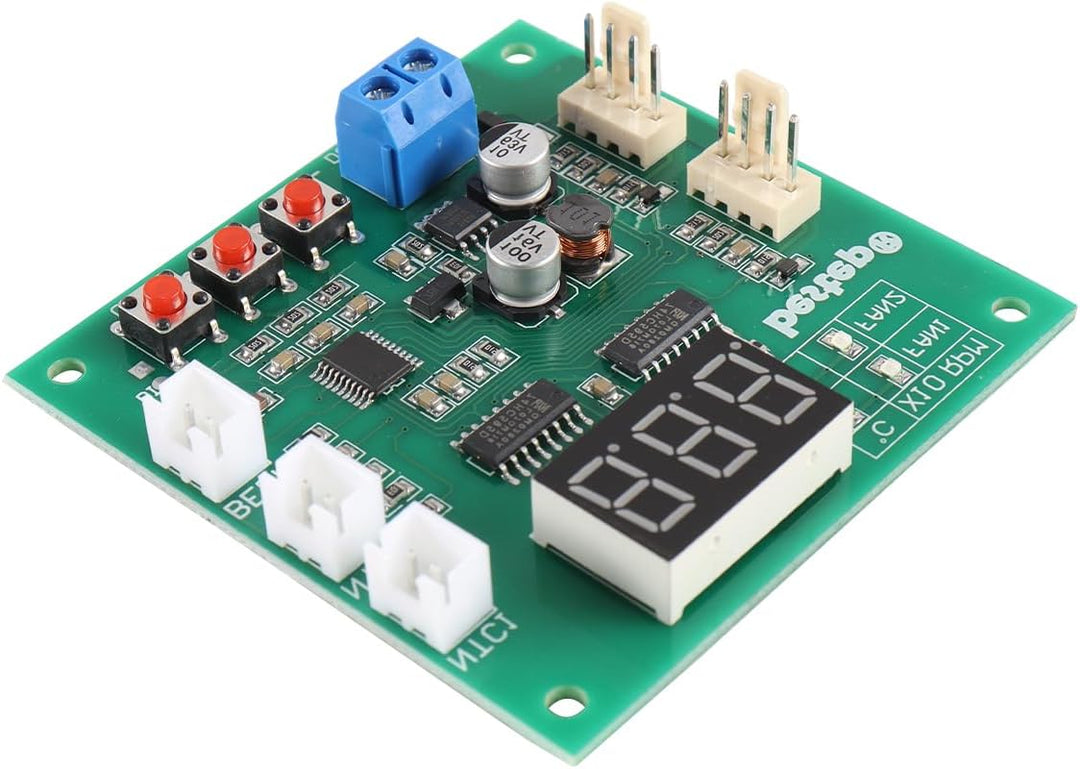 Zweikanal-PWM-4-Pin-Lüftersteuerung 12 V 24 V 48 V Thermischer Drehzahlregler mit Temperatur-/Drehza