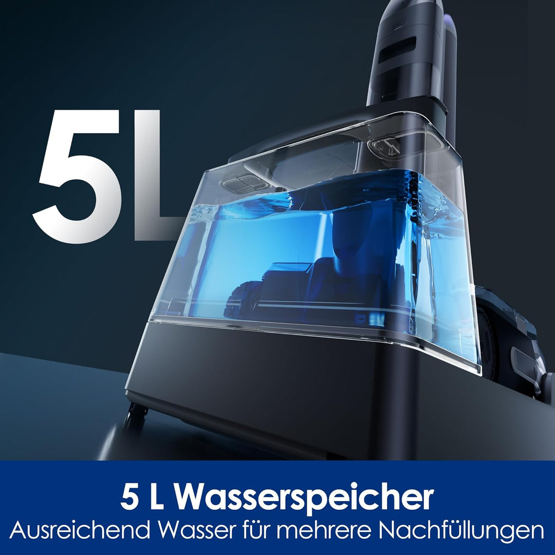 Tineco Floor One Station S9 Artist Nass- & Trockensauger, Auto Wasserbefüllung, 5 L Wassertank, Stre