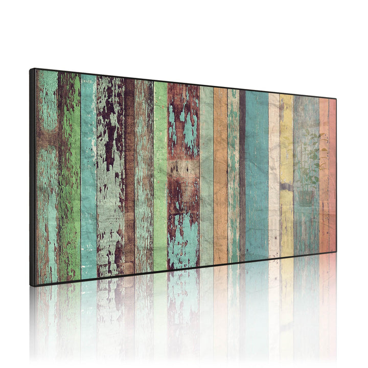 banjado Magnettafel schwarz 78 x 37cm / Magnetwand Metall/Magnetpinnwand als Memoboard/Pinnwand Magn