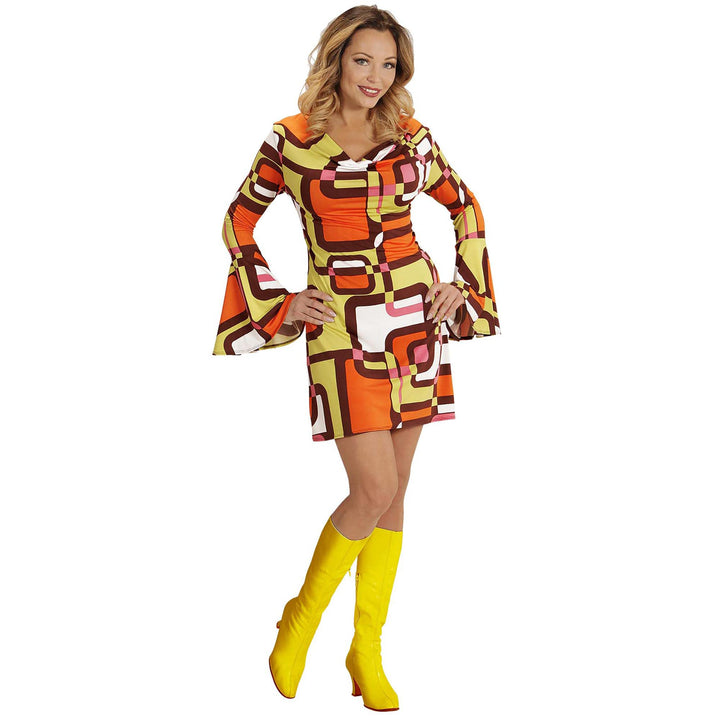 W WIDMANN MILANO Party Fashion - Kostüm Disco Style 70er Jahre, Tubes, Kleid, Dancing Queen, Faschin