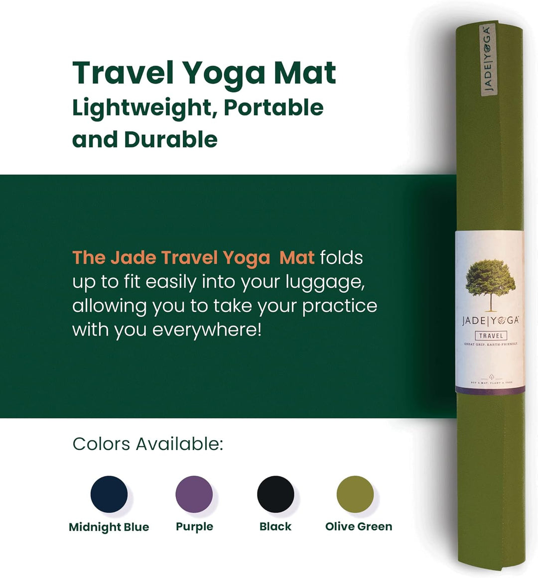 Jade Travel Yoga Mat 68-inch Olivgrün, 68-inch Olivgrün