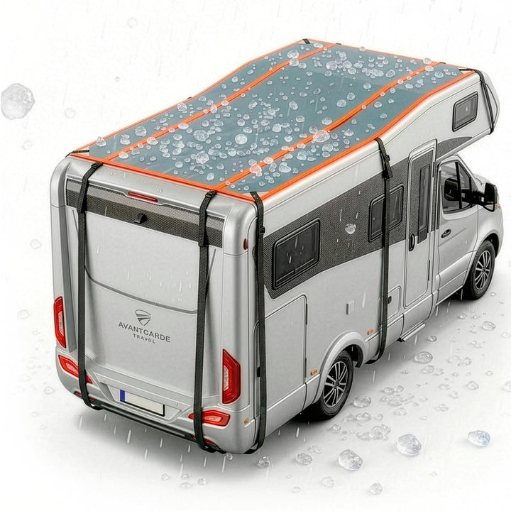 WALSER Hagelschutz Abdeckplane Wohnmobil/Wohnwagen, Hagel-Wohnmobilabdeckung Perma Protect, Hagelsch