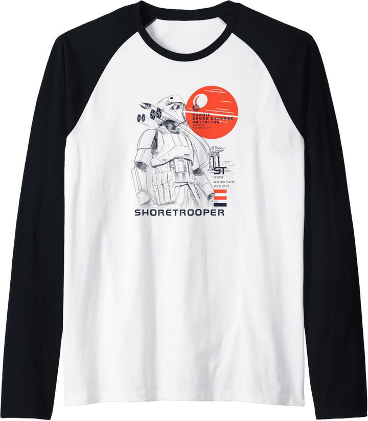 Star Wars Rogue One Shoretrooper Death Star Raglan