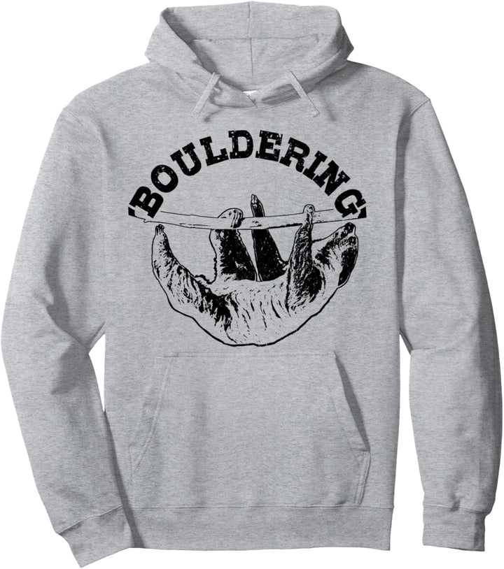 Bouldering Faultier Bouldern Klettern Boulderer Geschenk Pullover Hoodie