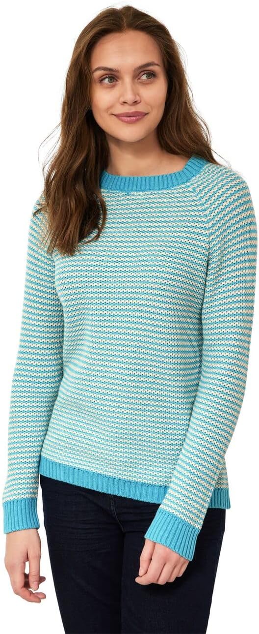 Cecil Damen B302167 Strickpullover S Aquatic Blue, S Aquatic Blue
