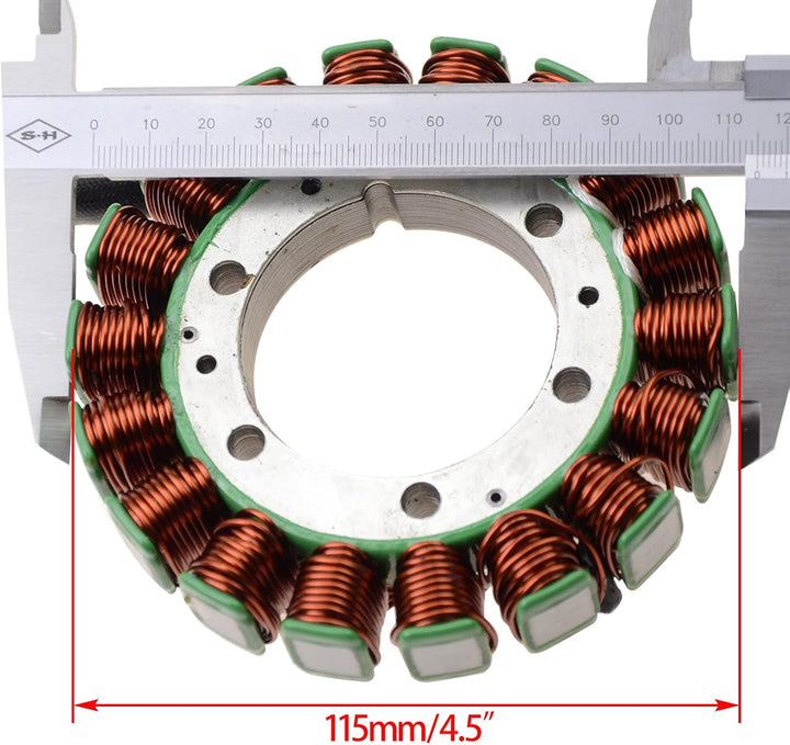 WOOSTAR 18 Spule Magneto Stator Ersatz für Warrior 350 YFM350 Raptor 350 YFM350 Wolverine 350 YFM350