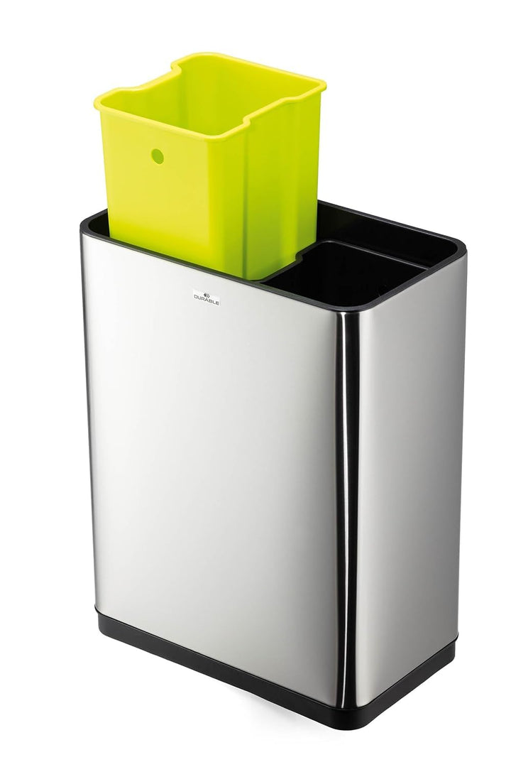 Durable Sensor Mülleimer NO TOUCH DUO 2x20L, Mülltrennsystem mit zwei herausnehmbaren Inneneimern, s