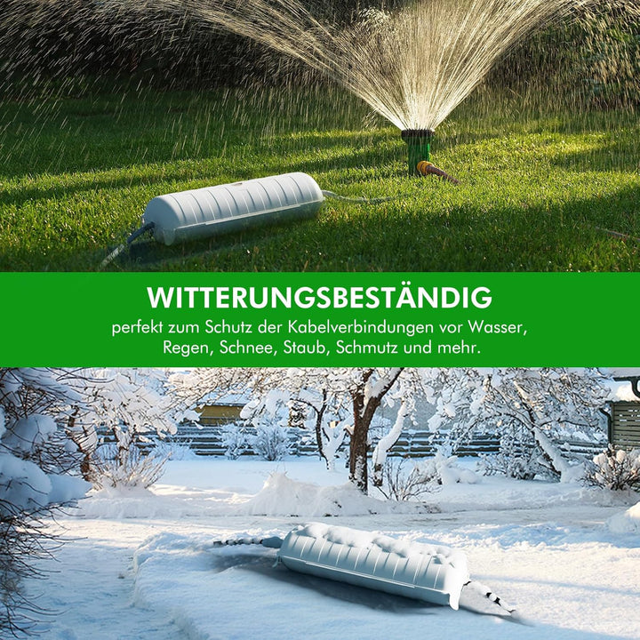 2er-Pack RESTMO Outdoor IP44 wasserdichter Safe Box (290 x 110 x 75 mm), wetterbeständige Grosse Sch