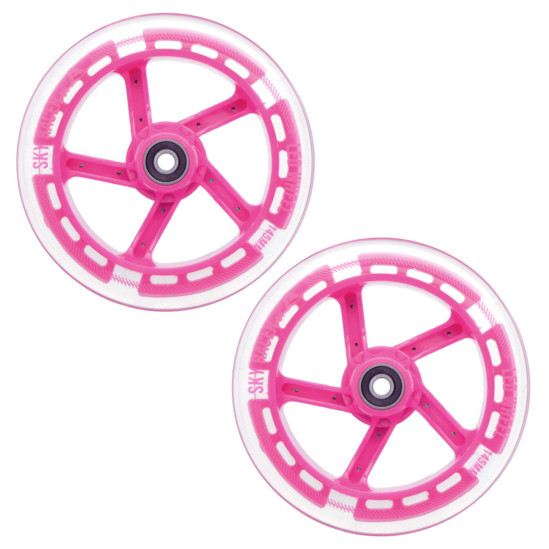 Apollo City Scooter Ersatzräderset Pro Wheels - ABEC 7 Kugellager, Roller Rad Ersatz-Räder passend C