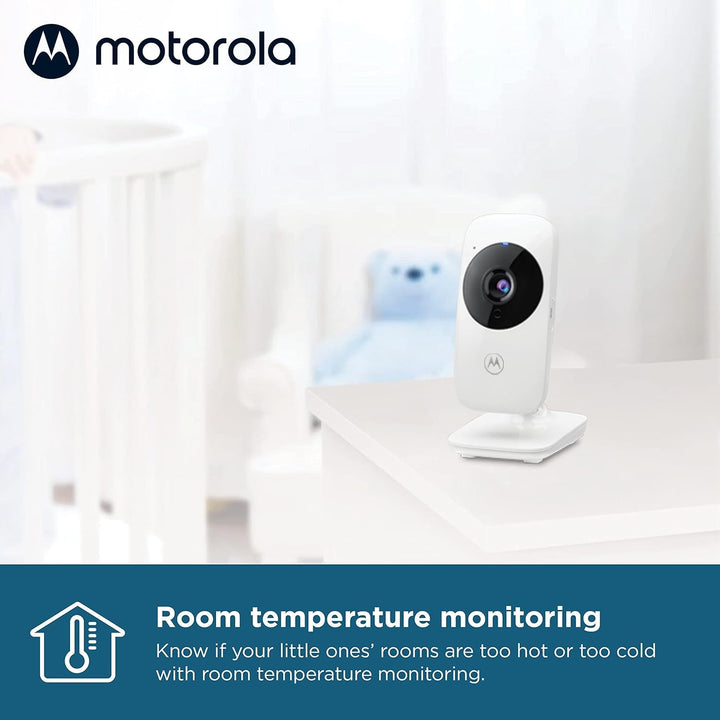 Motorola Nursery VM482 - Babyphone mit Kamera - 2.4 Zoll Farbdisplay - Infrarot Nachtsicht - Digital