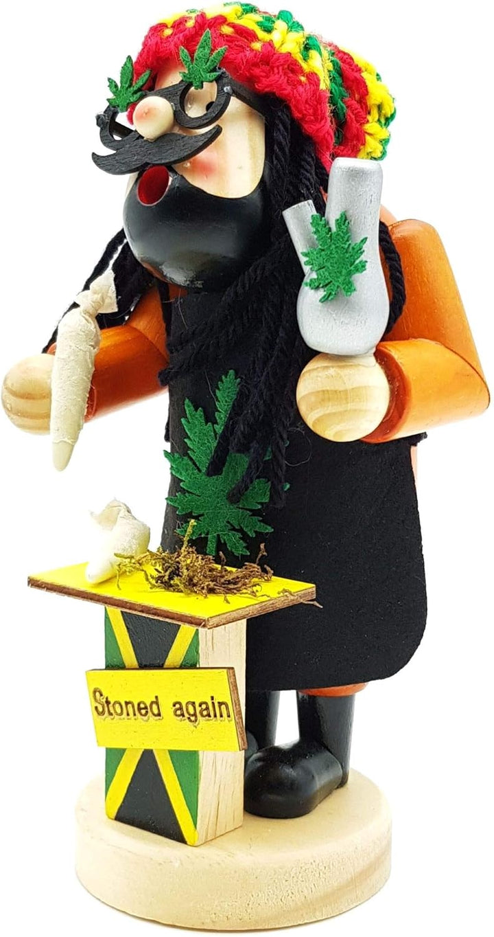 Wichtelstube-Kollektion Räuchermann Räuchermännchen Räucherfigur 18cm Kiffer Jamaika