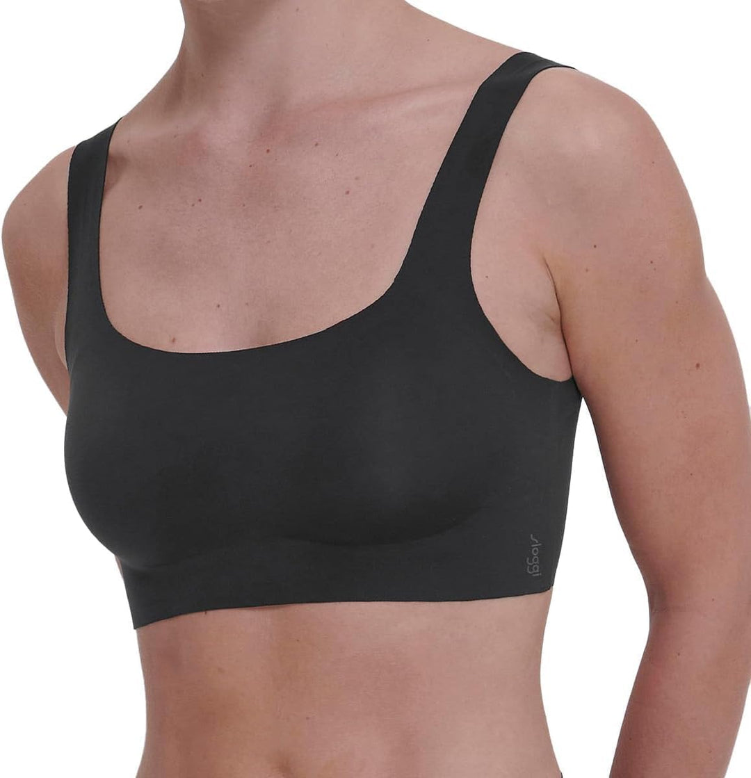 Sloggi Damen Zero Feel 2.0 Top M Silk White + Black, M Silk White + Black
