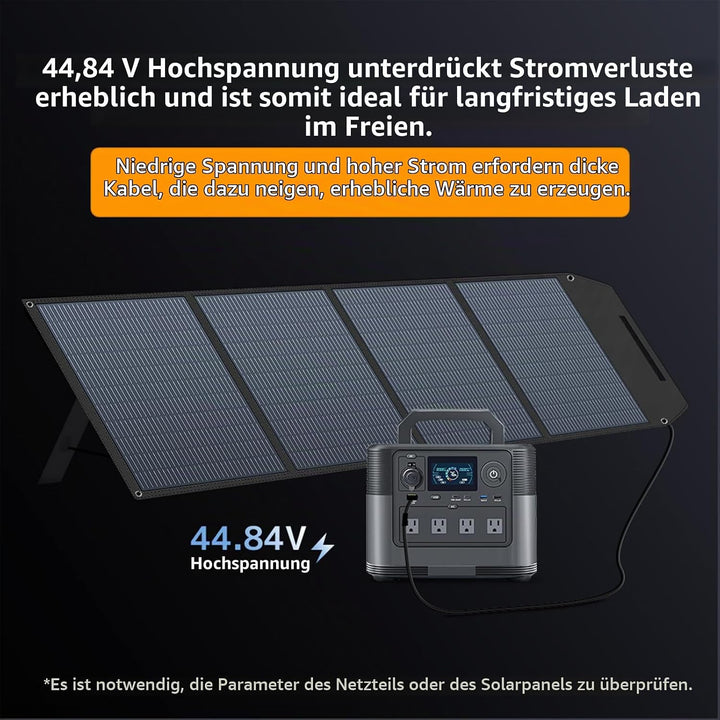 400W Faltbares Solarmodul Solar-Ladegerät mit Ständer IP64 Wasserdicht 22,5% Umwandlungseffizienz T
