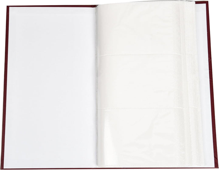 ARPAN Fotoalbum, 15 x 10 cm, 300 Hüllen, Burgunderrot, 18 x 4 x 33 cm