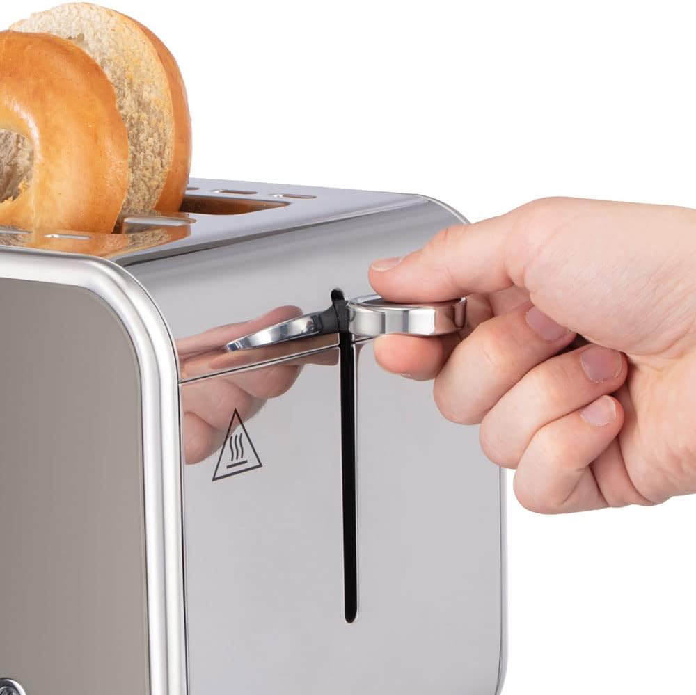 Russell Hobbs Toaster [für 2 Scheiben] Distinctions Edelstahl Titanium (extra breite Toastschlitze,i