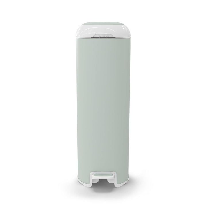 Diaper Genie Platinum Edelstahl Windeleimer mit Fusspedal, neuartiges System mit abreissbaren Beutel