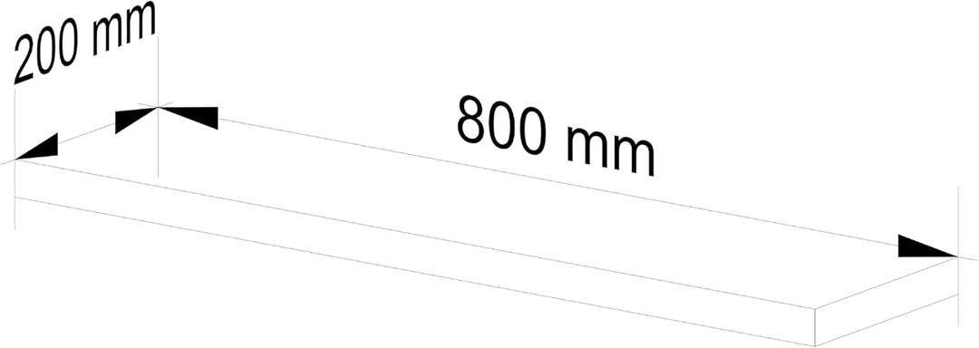 AKORD Wandregal PS-4 80 cm | Bücherregal Spielzeug Blumen Dekorationen | für Wohnzimmer Schlafzimmer