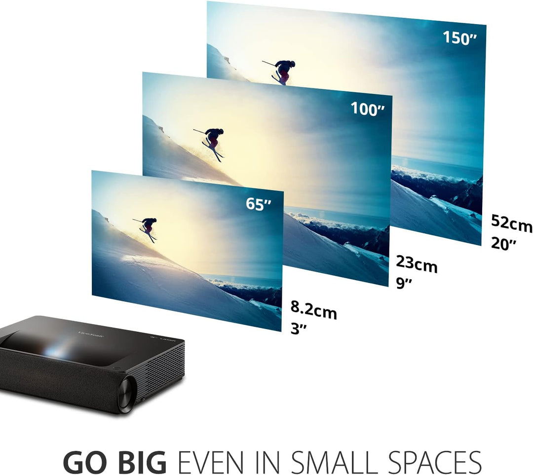 Viewsonic X2000B-4K Ultrakurzdistanz Laserbeamer (4K, 2000 ANSI Lumen, 2x HDMI, USB, 2x 10 Watt + 2x