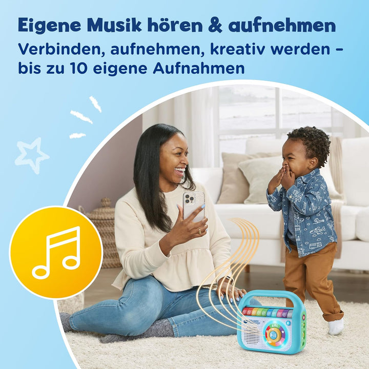 VTech Baby Mein erster Musik-Player – Mit 40 Liedern, Bluetooth- und Aufnahmefunktion – Für Kinder v