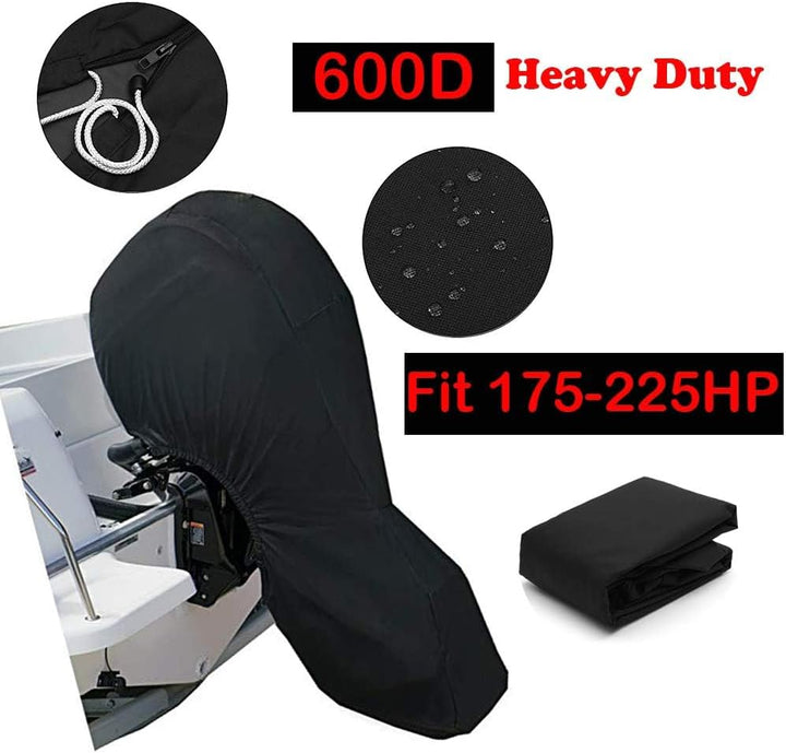 Aussenborder Abdeckung - Abdeckung für Aussenborder mit 600D Heavy Duty Oxford-Gewebe + zusätzlicher