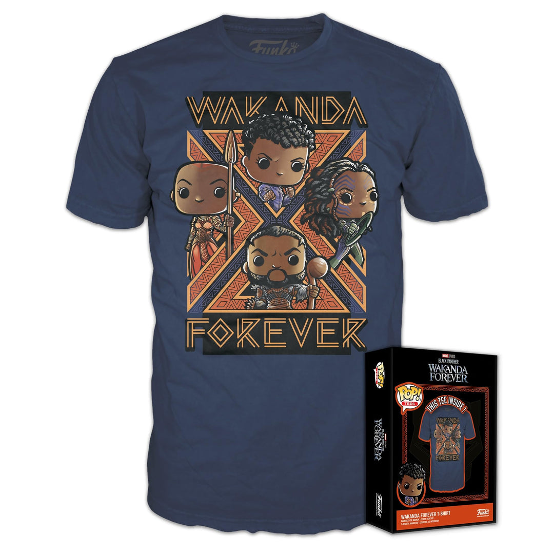 Funko Boxed Tees: Black Pander - Wakanda Forever - Group M, M