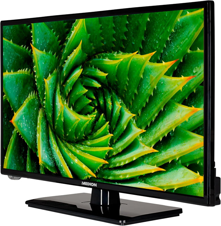 MEDION E12412 59,9 cm (23,6 Zoll) Full HD Fernseher (Triple Tuner, DVB-T2 HD, Mediaplayer, 12V KFZ C