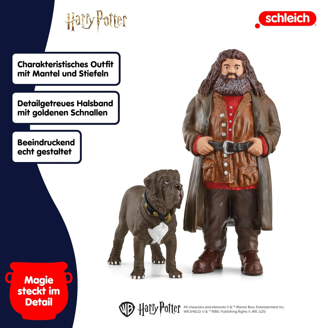 schleich 42638 Hagrid &amp; Fang, ab 6 Jahren, Harry Potter - Spielfigur, 8 x 11,5 x 13 cm, Mehrfarbig/M