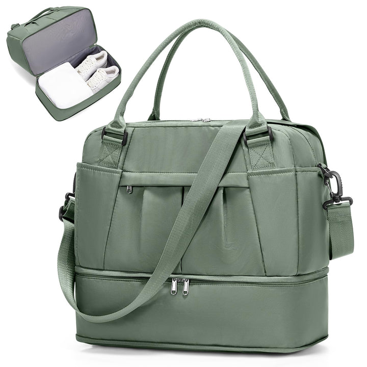 SEAFEW Reisetasche 24L, 40x30x20 Ryanair Handgepäck Tasche für Flugzeug Weekender Sporttasche Damen