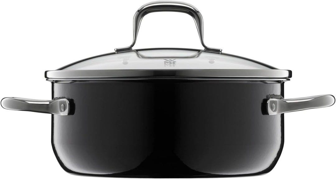 WMF Fusiontec Essential Kochtopf gross, 20 cm, Glasdeckel, Bratentopf Induktion, 2,4l, High-Tech Ker