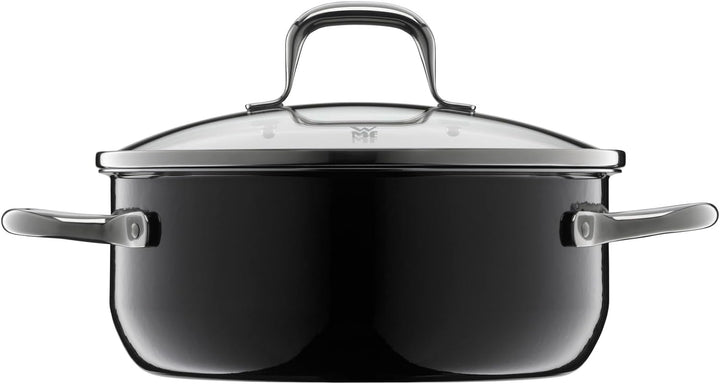 WMF Fusiontec Essential Kochtopf gross, 20 cm, Glasdeckel, Bratentopf Induktion, 2,4l, High-Tech Ker