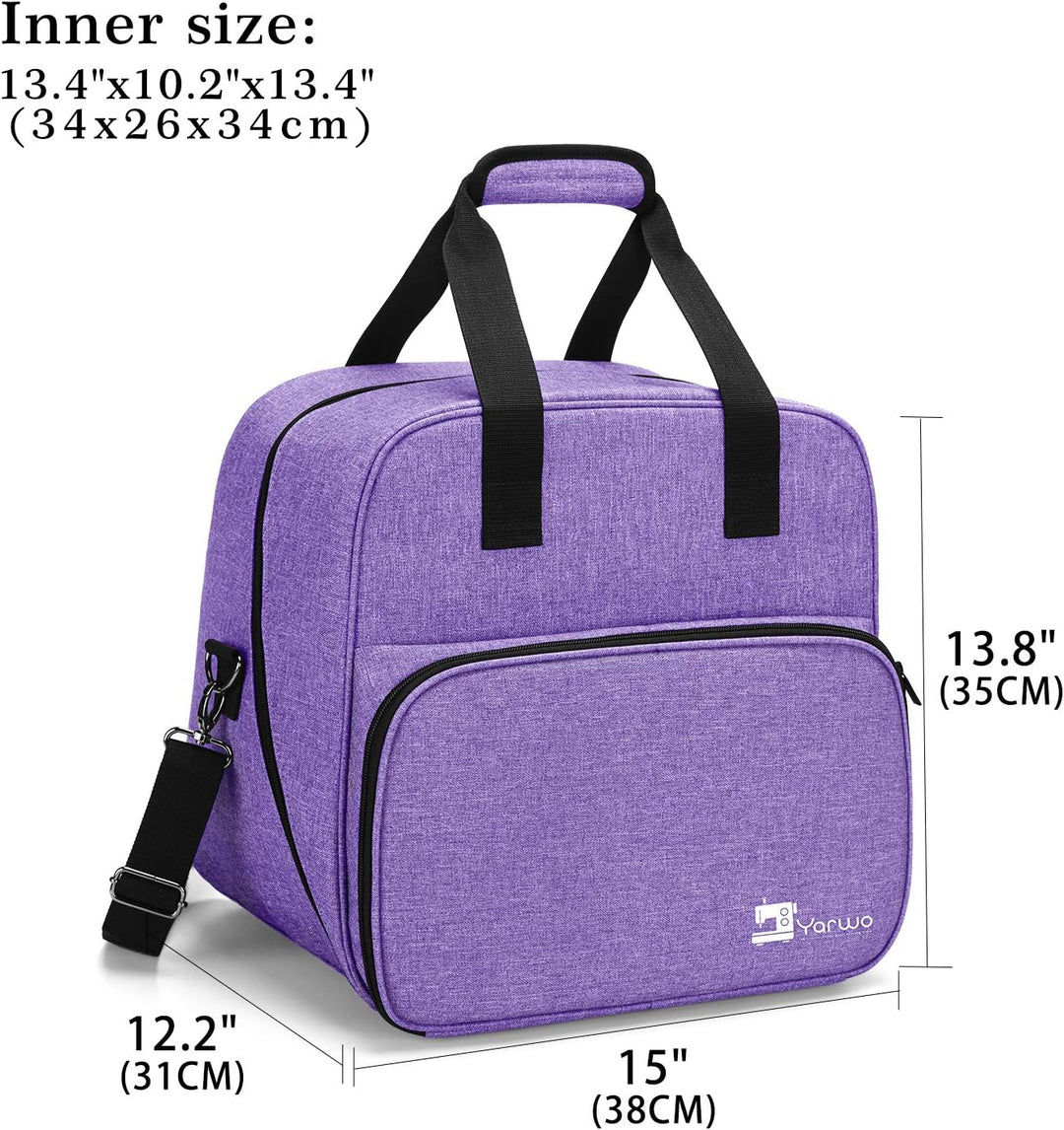 Yarwo Overlocktasche mit Grosser Öffnung, Cover-/ Overlock Transpot/Aufbewahrungstasche für meiste g