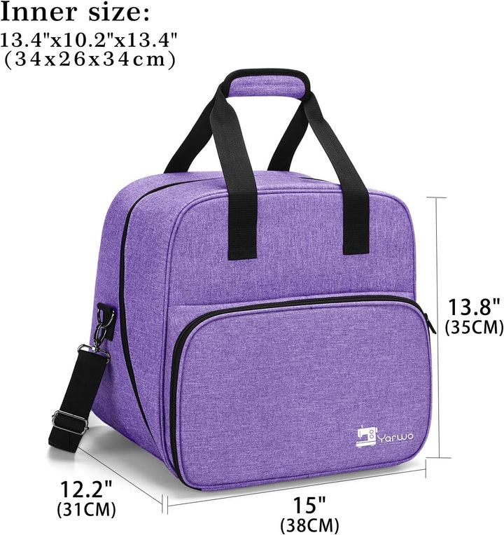 Yarwo Overlocktasche mit Grosser Öffnung, Cover-/ Overlock Transpot/Aufbewahrungstasche für meiste g
