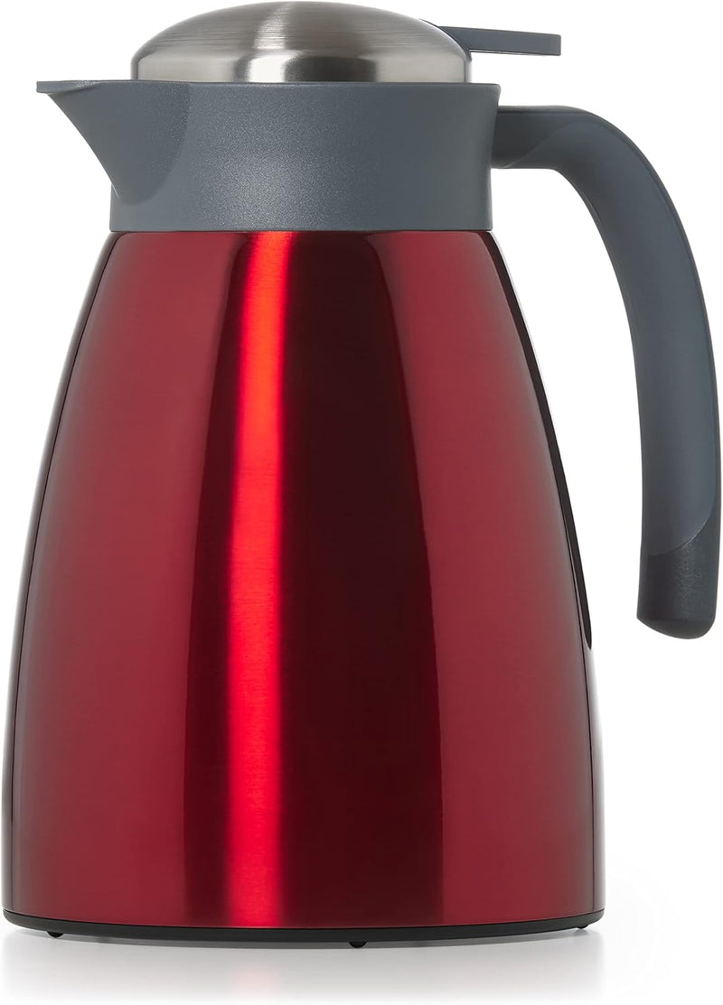 Blumtal Thermoskanne 1l - BPA-freie Teekanne mit Quick Tip Verschluss - auslaufsichere Kaffeekanne t