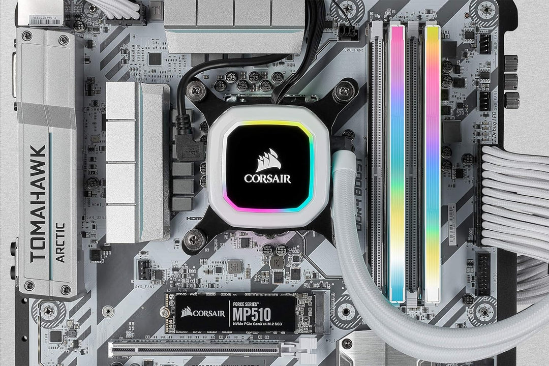 Corsair RGB PRO SL 32GB (4x8GB) DDR4 3600MHz C18 - White, CMH32GX4M4D3600C18W, weiss
