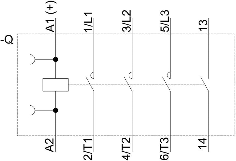 Siemens 3RT2016-1BB41 Schuetz 3 Schliesser 4kW 24 V/DC 9A mit Hilfskontakt 1St.