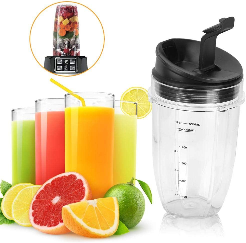18oz, 24oz, 32oz Ersatzteile, Ersatzbecher + Deckelteilset für 900W 1000W Mixer MEHRWEG VERPACKUNG(3