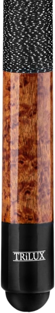 Winsport Billardqueue Trilux, Profiqualität, Ahornholz mit Vogelaugen Naturmaserung, Leinengriffband