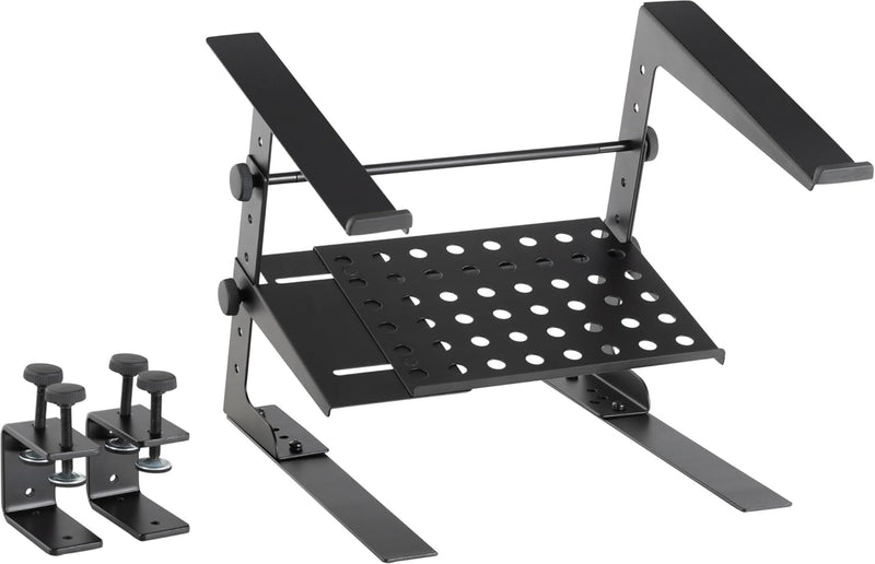 Pronomic LS-210 Deluxe Laptopständer DJ Notebookstativ Laptop Stand (Höhenverstellbar, inkl. Befesti