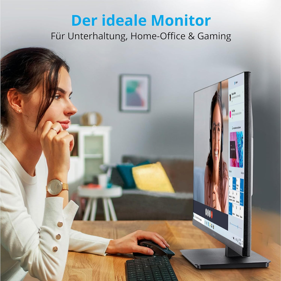 MEDION P53205 (MD 22011) 80 cm (32 Zoll) QHD Monitor (Adaptive Sync, HDMI, DisplayPort, schlankes Ge