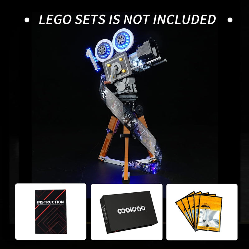 cooldac Led Licht Kit für Lego 43230 Disney Kamera Hommage an Walt Disney(Nur Beleuchtung, Kein Lego