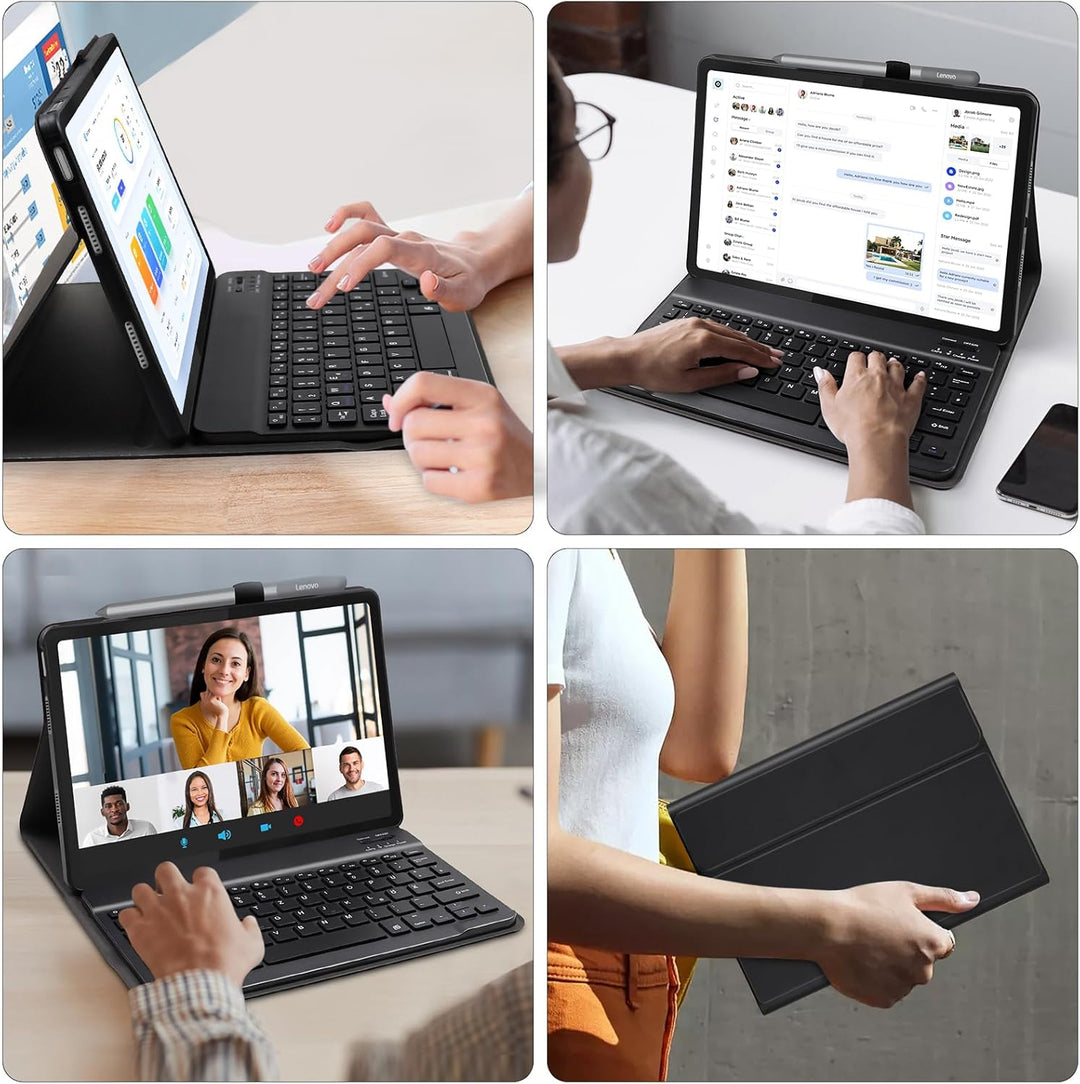 AGARELE Tastatur Hülle für Lenovo Idea Tab 11 Zoll Tablet 2025 (TB-336ZU/TB-336FU), Abnehmbar Schutz
