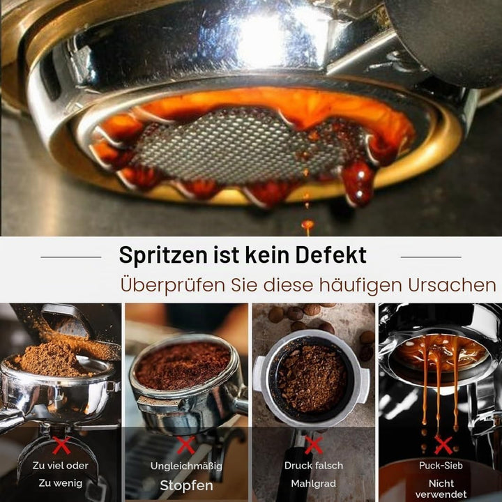 CAPFEI Bodenloser Siebträger 51mm nur kompatibel mit DeLonghi Dedica EC680/EC685/EC885 mit 3 Ohren |