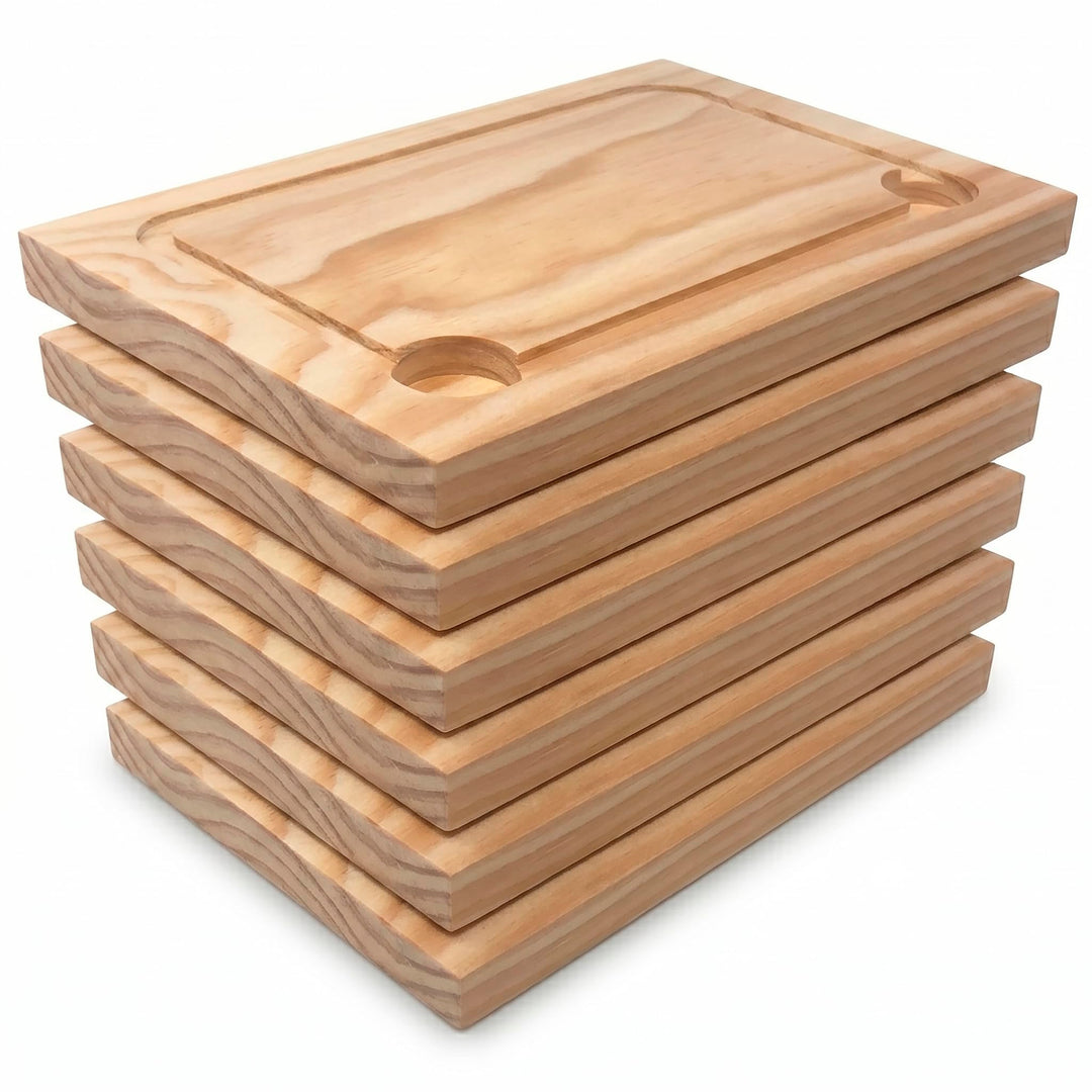 Artema - Fleischteller Holz - 30 * 20 cm - Set aus 6 - Pinewood - Made in Spain