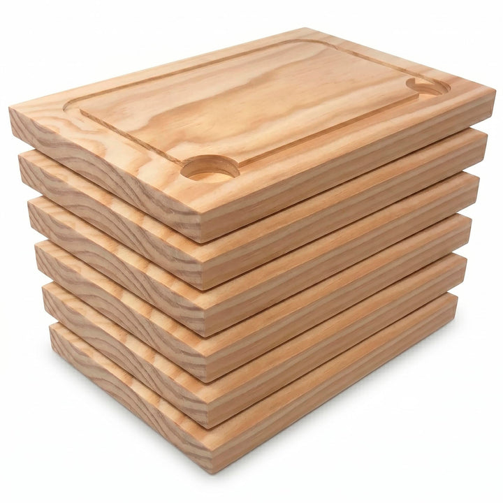 Artema - Fleischteller Holz - 30 * 20 cm - Set aus 6 - Pinewood - Made in Spain